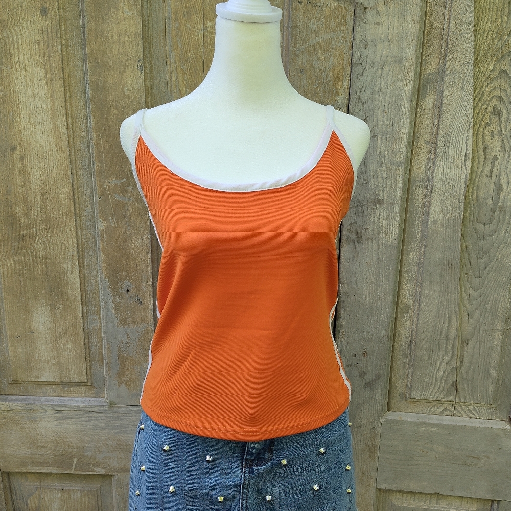 Orange Y2K Cami Tank